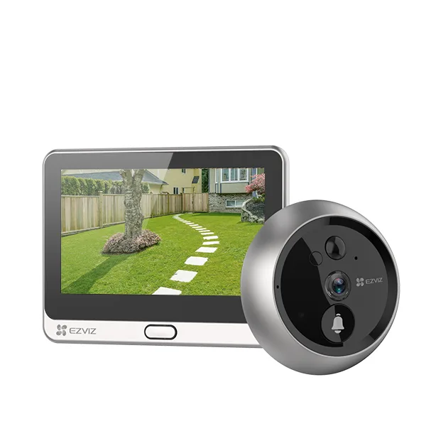 Mirilla digital ezviz dp2c con pantalla 4.3 wifi, detector de presencia y visión nocturna