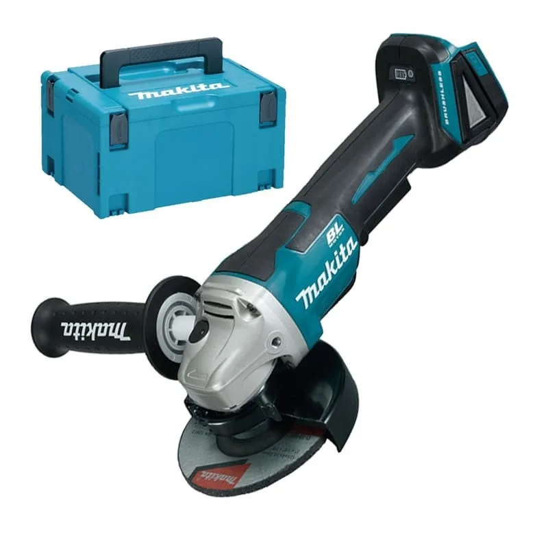 Amoladora angular a batería makita dga505zj 18v li-ion cuerpo en mbox - 125mm - sin escobillas - arranque suave