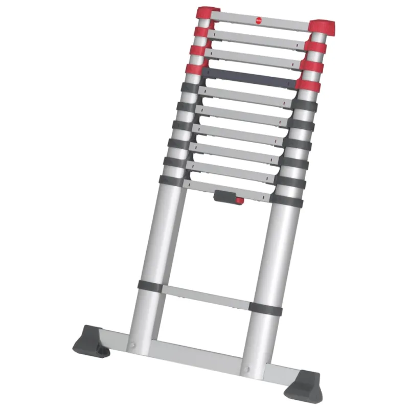 Hailo escalera telescópica flexline 260 322 cm aluminio 7113-111