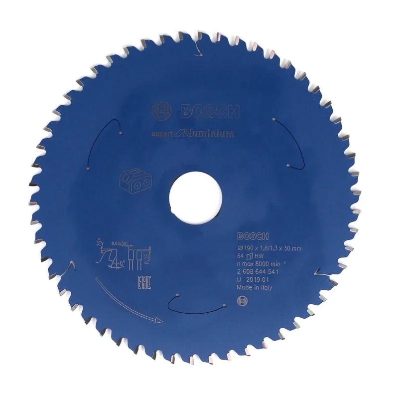 Bosch lame de scie circulaire expert for aluminium 190 x 1,3 x 30 mm - 54 dents ( 2608644541 )
