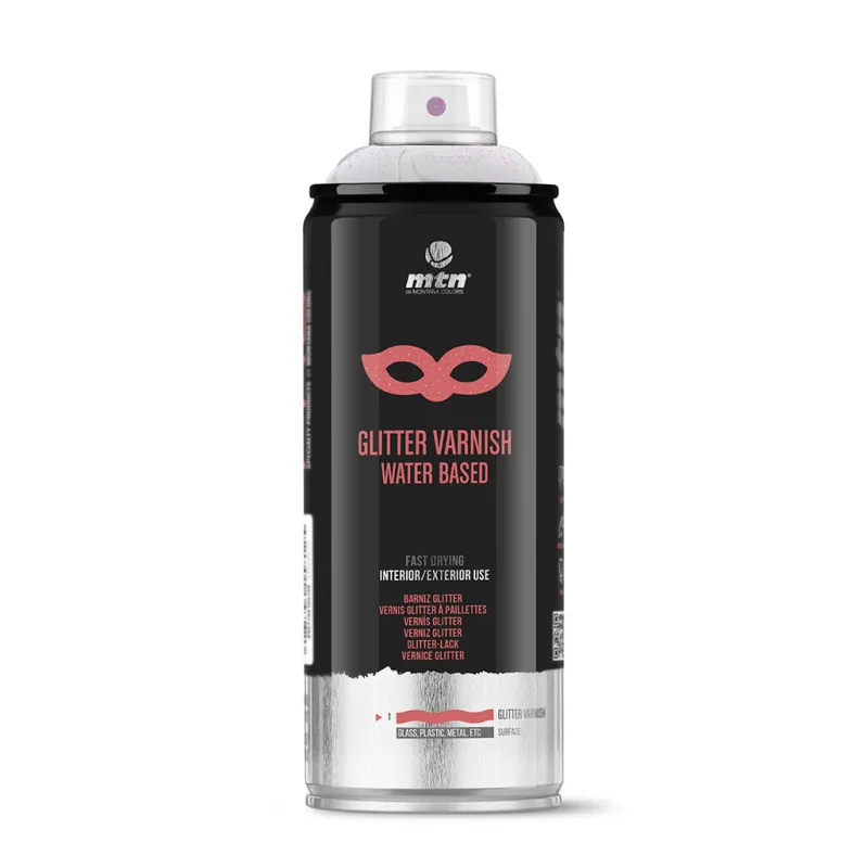 Spray barniz glitter montana pro 400ml multicolor