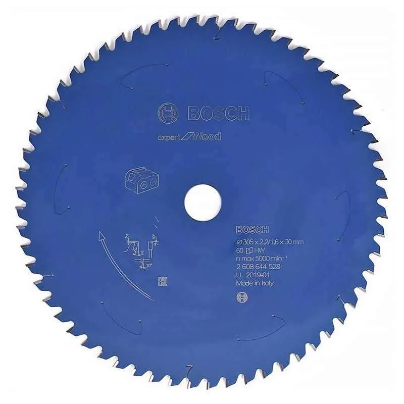 Bosch lame se scie circulaire expert for wood 305 x 1,6 x 30 mm - 60 dents pour bois ( 2608644528 )