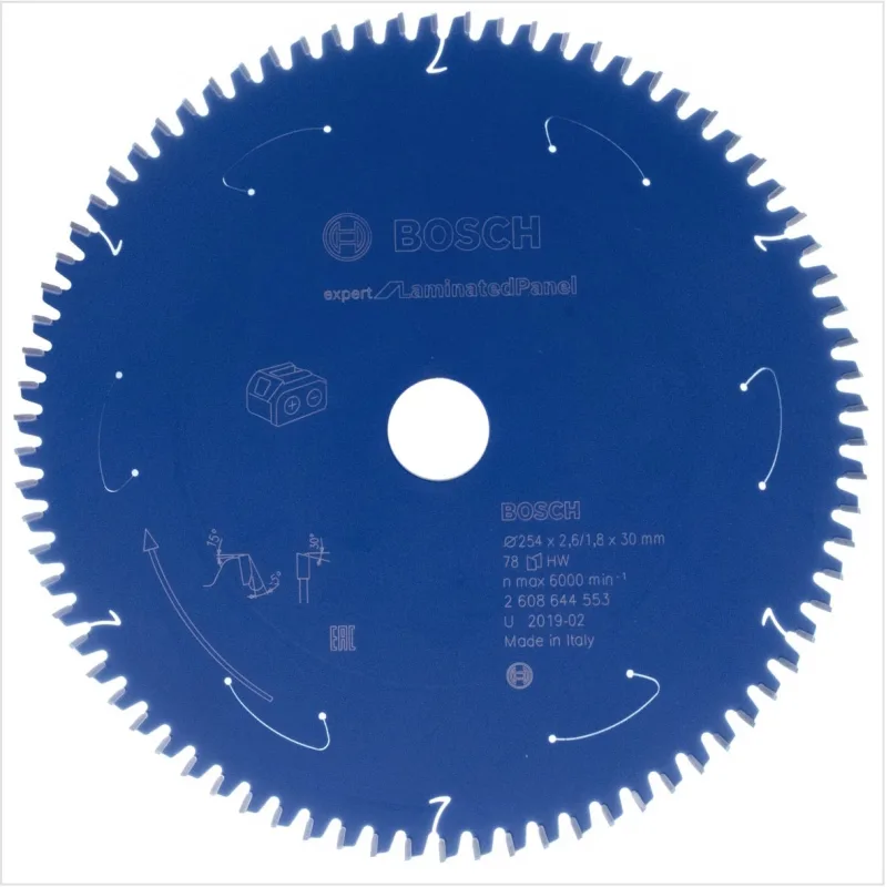 Bosch lame de scie circulaire expert for laminated panel 254 x 1,8 x 30 mm - 78 dents ( 2608644553 )