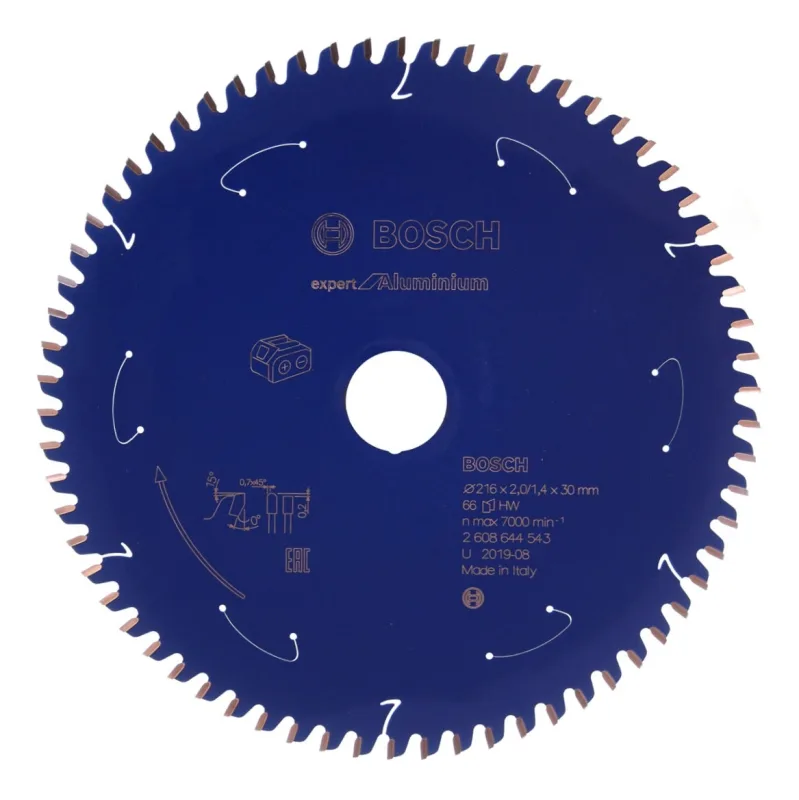 Bosch lame de scie circulaire expert for aluminium 216 x 1,4 x 30 mm - 66 dents ( 2608644543 )