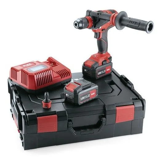 Taladro/atornillador 18v dd 4g 18.0-ec/5.0 set flex - 2 baterías + cargador + maletín + accesorios - 482757