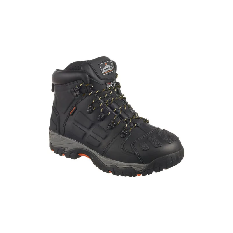 Bota de seguridad de doble membrana steelite monsal s3 wr ci hro src marrón/ negro portwest ft05