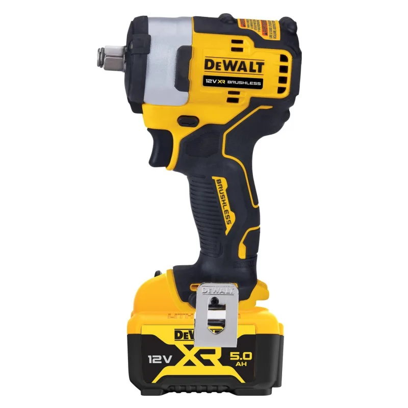 Atornillador de impacto a batería dewalt 12v brushless - 2 baterías, cargador,t stak - dcf901p2-qw