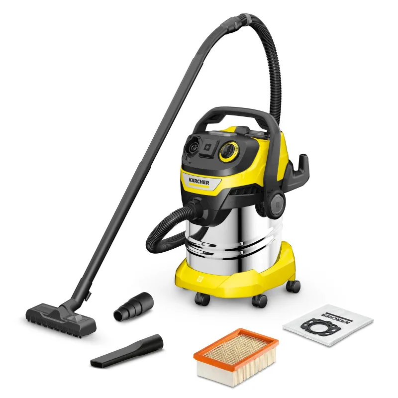 Aspirador industrial karcher wd 5 p s, 25l y 1100 w