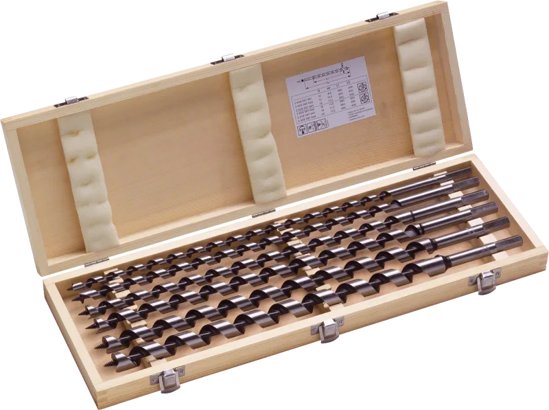 Set de taladro de serpiente. 6 piezas. 10 - 20 mm. 160 mm.