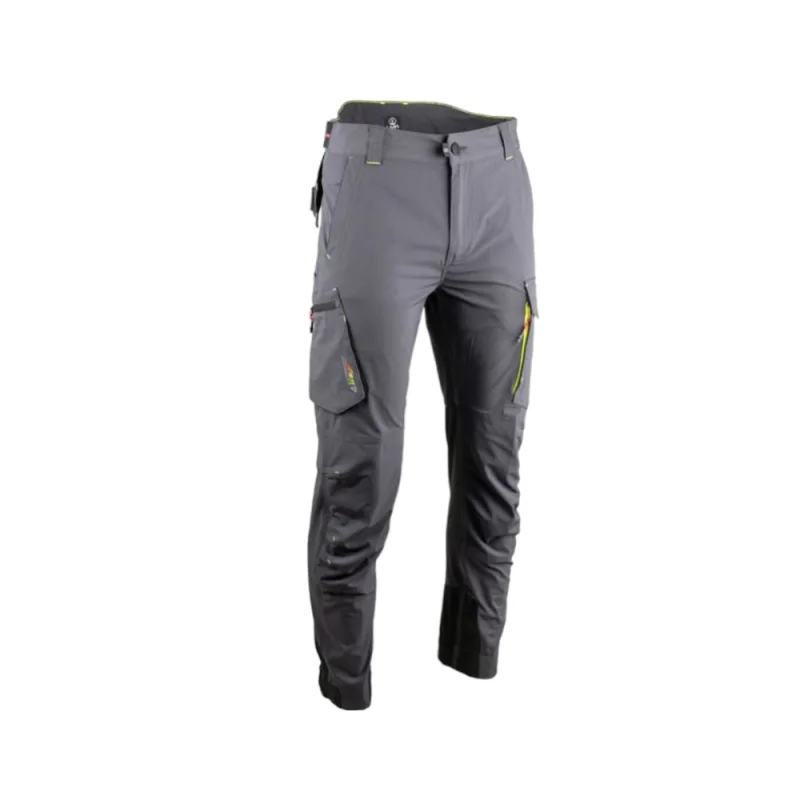 Pantalon slim multipoches élastiqué solaire - lma - 1841-40