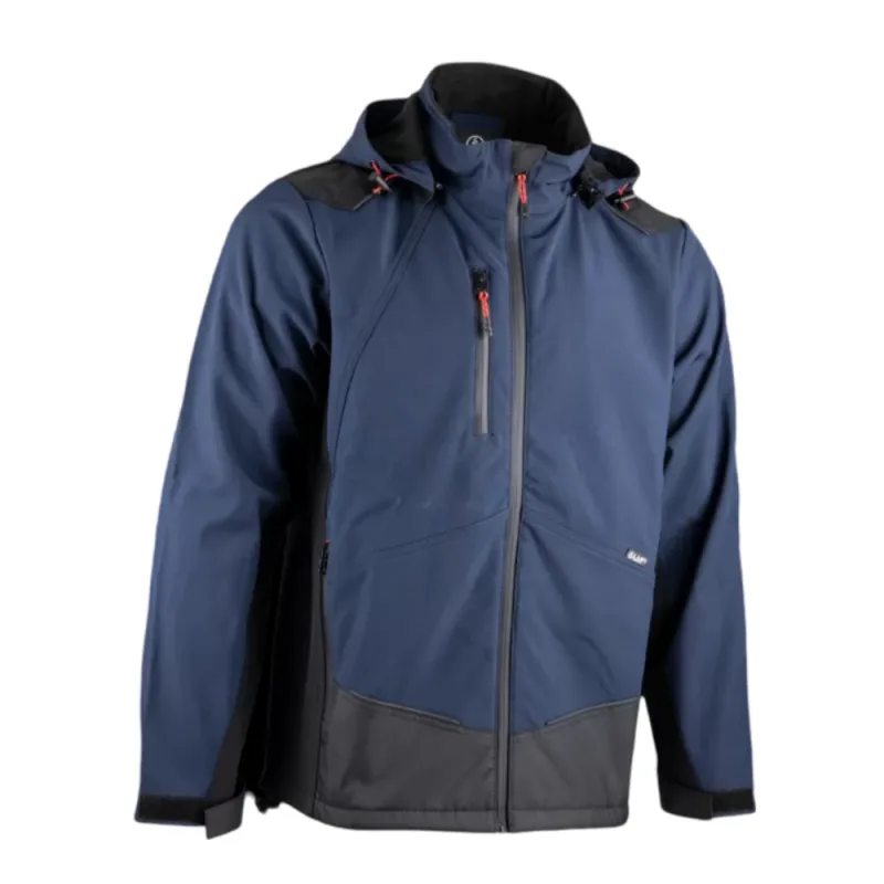 Blouson softshell bicolore - bleu noir - joule - lma - 2308-xl