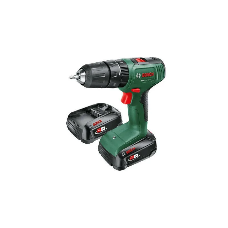 Bosch taladro combinado a batería easyimpact 18v-40 verde/negro, 2x batería li-ion 1,5ah, maletín, power for all alliance