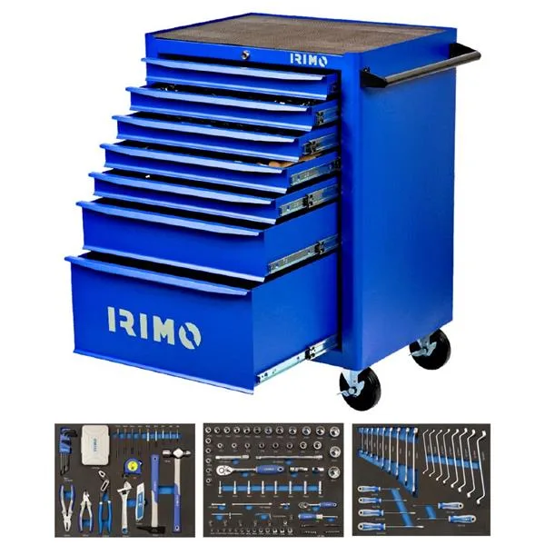 Carro hub almacenamiento de herramientas 7 cajones irimo-solar pro 2024 (208 herramientas)