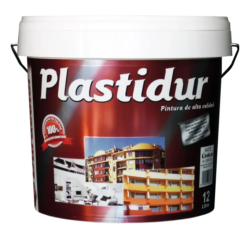 Revestimiento pétreo blanco de alta gama plastidur pétreo 100% acrílico - 12 litros