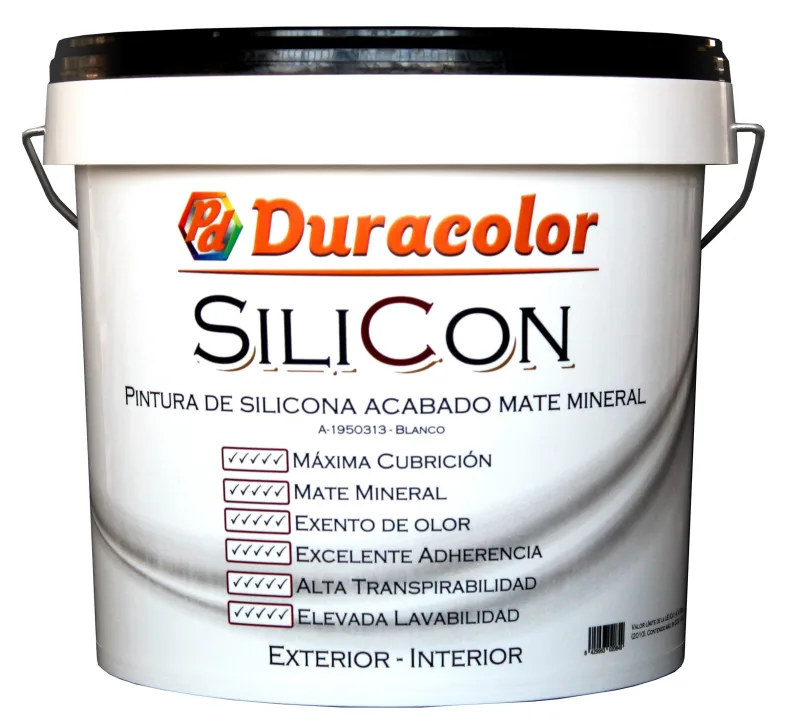 Pintura de silicona silicon mate duracolor - 12,5 litros