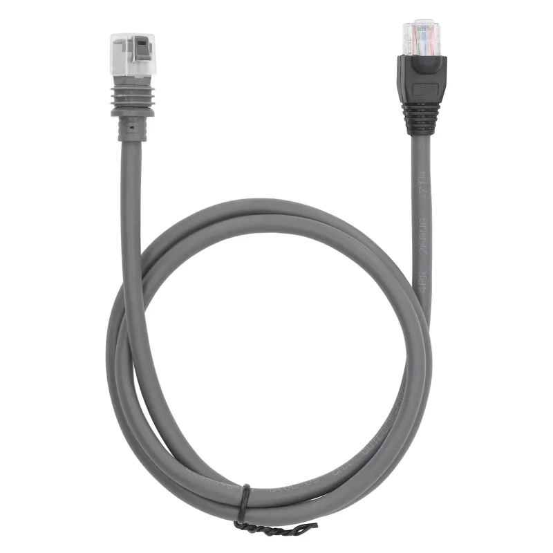 Cable ethernet de alta velocidad a prueba de agua, cable de extensión portátil, mini, gris (75 pies/2300 cm)