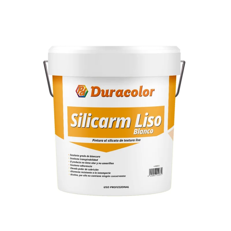 Pintura al silicato silicarm liso blanco - 12 litros - blanco