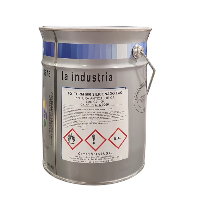 Pintura anticalorica aluminio siliconado ral 9006 4 kg