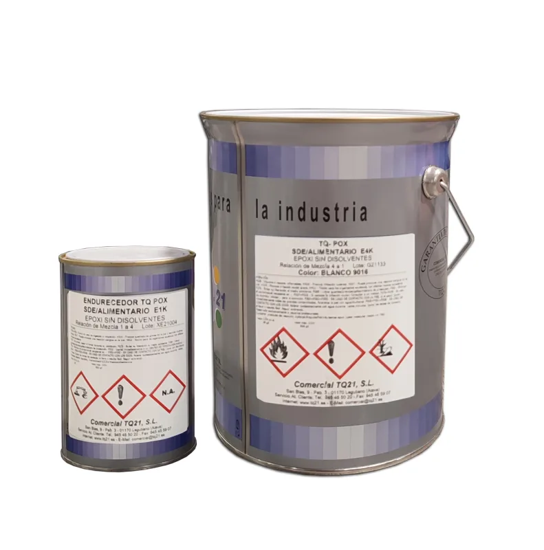 Pintura epoxi alimentario sin disolventes 2k blanco 4k+1k