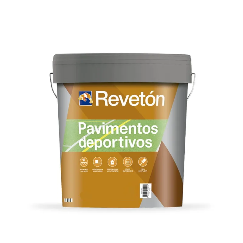 Pintura pavimentos deportivos al agua reveton 15 lt (azul ral 5015)