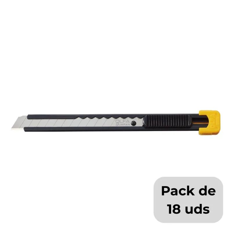 Packs de 18 cúteres de 9mm olfa s