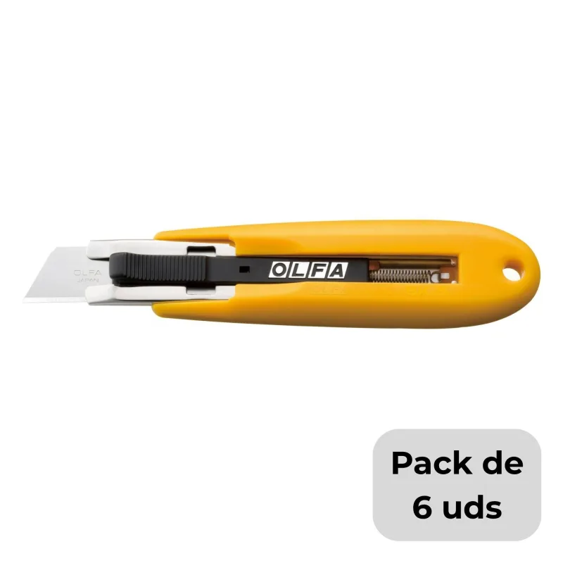 Packs de 6 cúteres de seguridad olfa sk-5