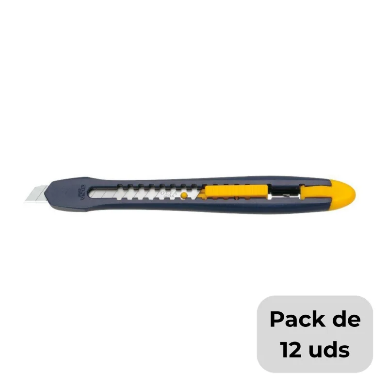 Packs de 12 cúteres de 9mm olfa es-1/green