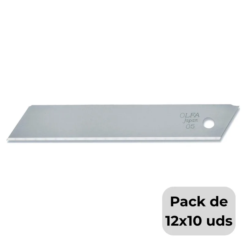 Packs de 12 cuchillas de 18mm olfa lb-sol-10