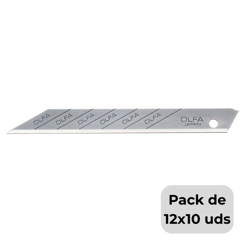 Packs de 12 cuchillas de 9mm olfa sab-10