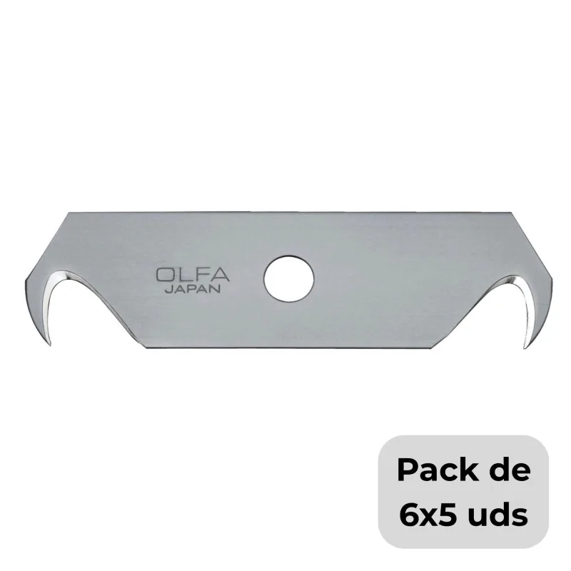 Packs de 6 cuchillas de doble gancho olfa hob-2