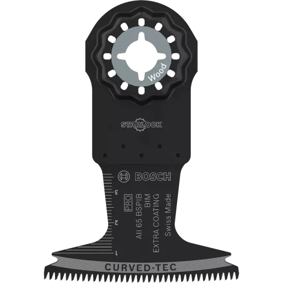 Lame starlock pro bimétal aii 65 bspib pour bois dur - 65 x 40 mm - 5 pièces - bosch - 2608669083