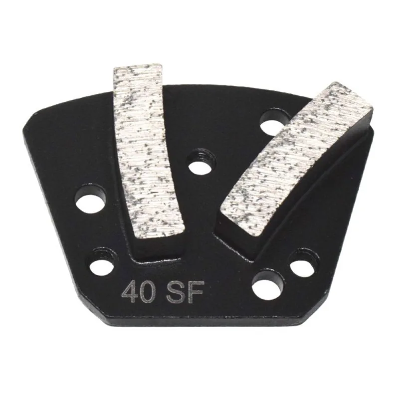 Pack 6 segmentos diamantados para suelos blandos negro (grano: 30/40-m6) - pieza de aglomerante duro para pulido de suelos blandos