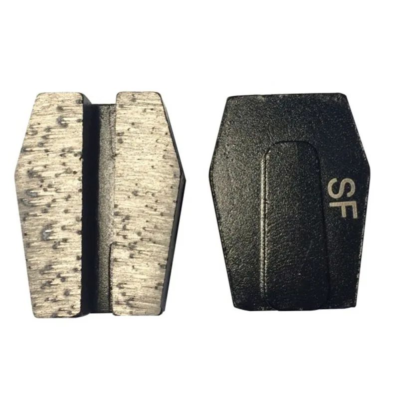 Pack 6 segmentos de diamante para el lijado de suelos blandos con máquinas schwamborn (negro) - eliminación de pinturas, nivelación de suelos...