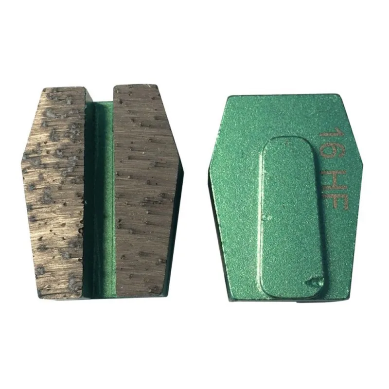 Pack 3 segmentos de diamante para el lijado de suelos duros con máquinas schwamborn (verde - grano 16) - eliminación de pinturas, nivelación de suelos