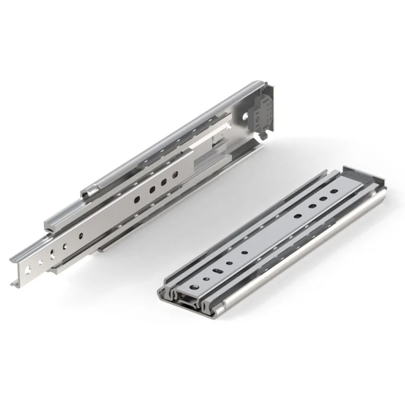 85 - 2000 mm par de guías para cajón con accionamiento de bola, carga pesada, extensión completa - 200 kg (2 piezas)