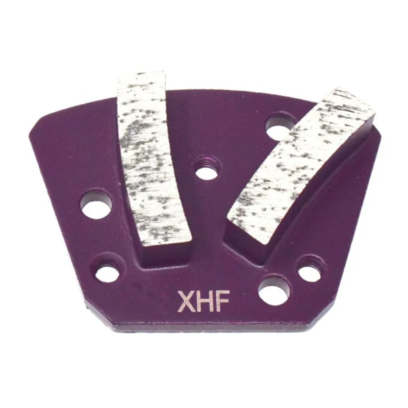 Pack 6 segmentos diamantados para suelos muy duros lila (grano: 30/40-m6) - pieza de aglomerante muy blando para el pulido de suelos muy duros