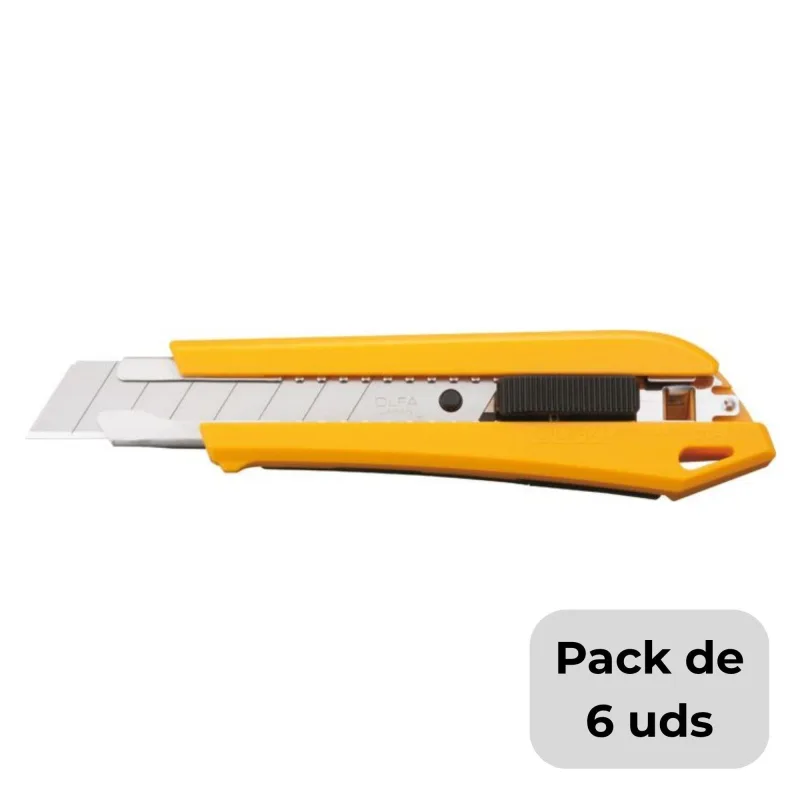 Packs de 6 cúteres de 18mm olfa dl-1