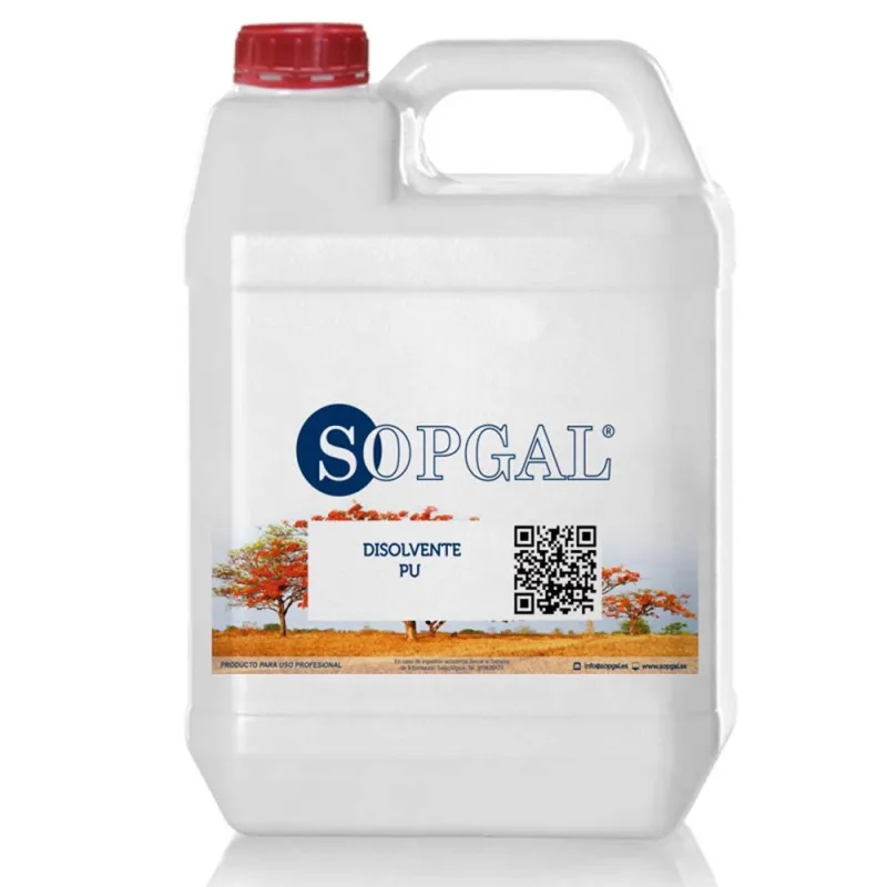 Disolvente especial para pintura de poliuretano sopgal (5l) - reduce la viscosidad, aumenta el agarre y sirve para la limpieza de útiles