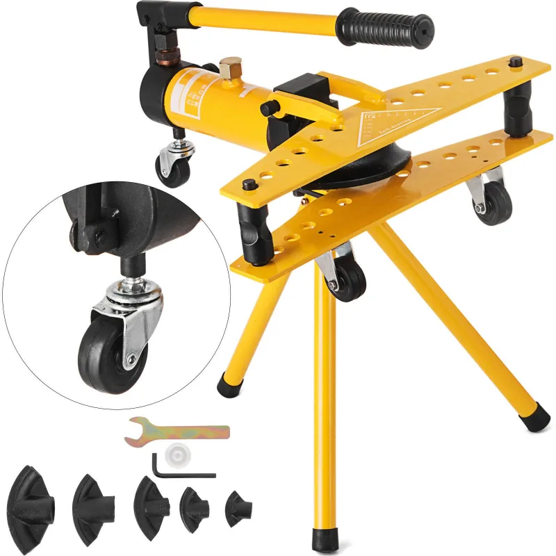 Curvadora hidráulica manual 10 toneladas,succebuy para tubos de 1/4 a 1,6 matrices,herramienta de fontanería para calefacción y construcción