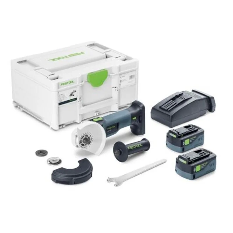 Amoladora angular a batería agc 18-125 5.0 ebi-plus - 578368 - festool