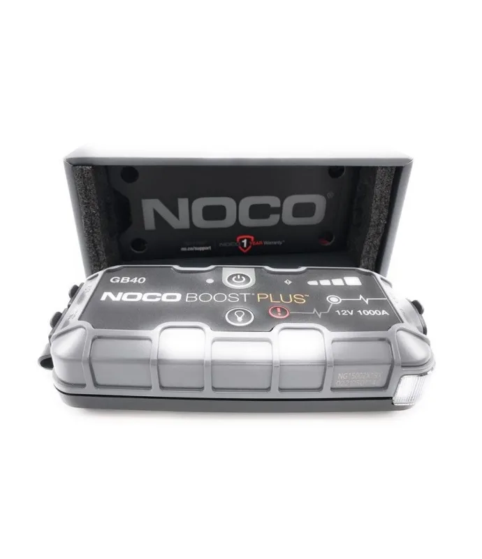 Dispositivo de arranque noco gb40 boost 12v 1000a jump starter con batería integrada de 12 v/usb