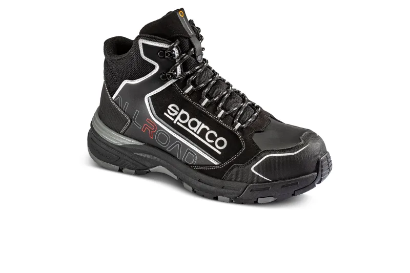 Bota de seguridad sparco okayama esd s3s sr fo hro negro - ideal para construcción - talla 48