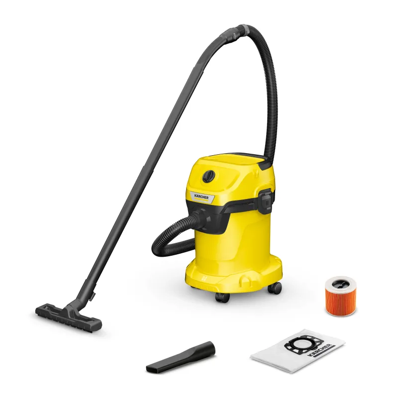 Aspirador sólido y líquidos karcher wd3 - capacidad del depósito 17 l - 1000 w de potencia