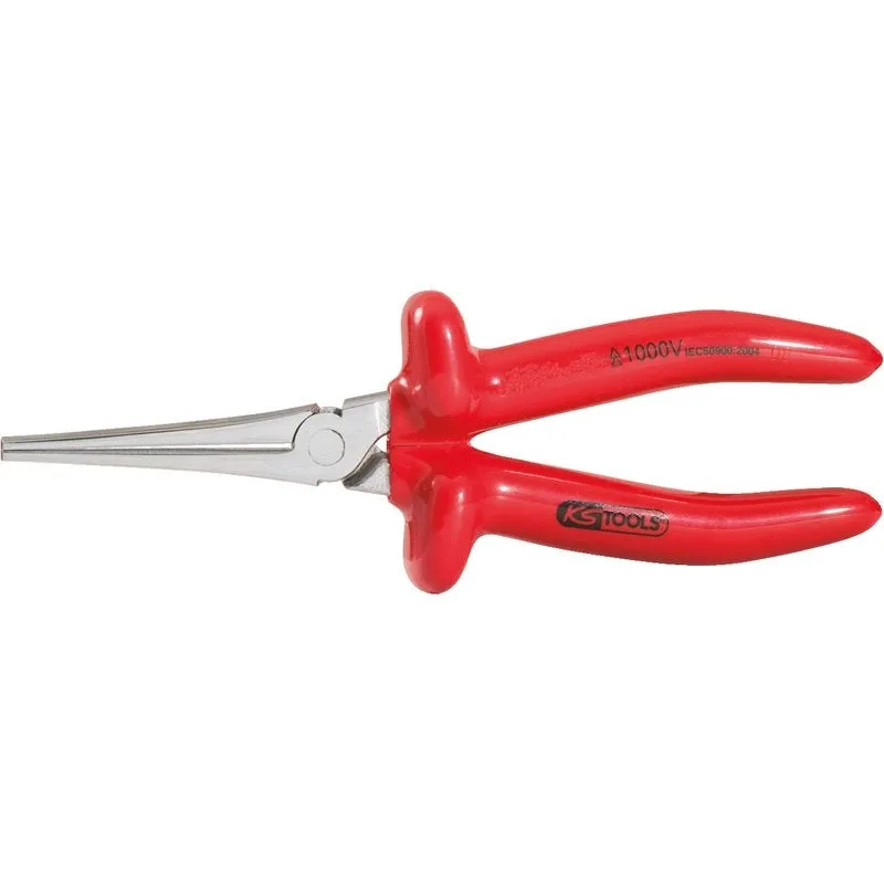 Ks tools pince à bec rond 1000v, 200 mm