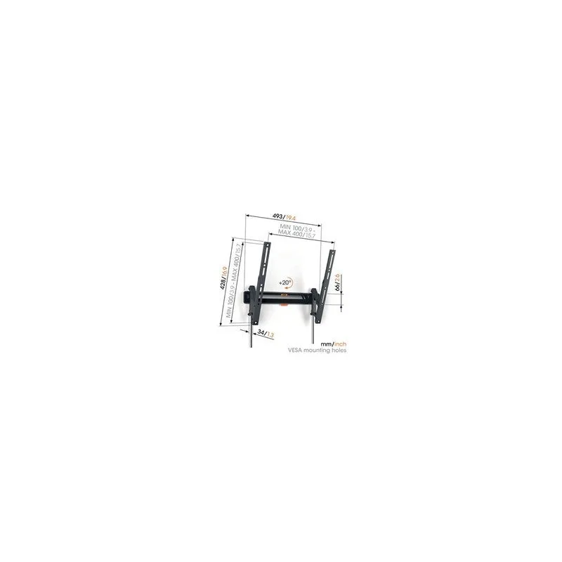 Vogel's - tvm 3415 tilt medium wall mount - tvm3415