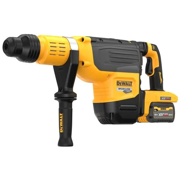 Taladro dewalt 19,4j xr flexvolt 54v sds-max + 2 baterías de 3ah - dch775x2-qw
