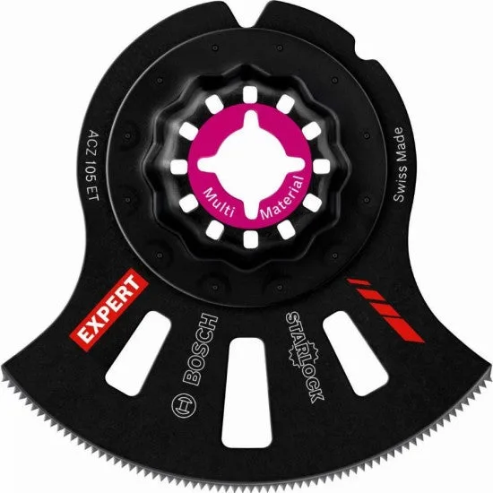 Cuchilla de metal duro multi material acz105et starlock expert bosch para herramientas oscilantes - 5 piezas - 2608664207