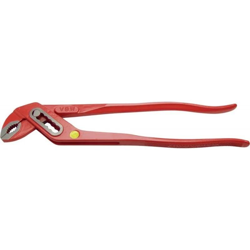 Vbw pince multiprises longueur 300 mm envergure 40 mm poli rouge