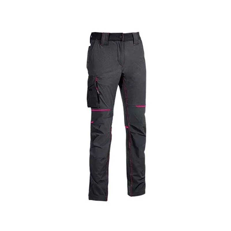 Pantalone gris fucsia xl world upower