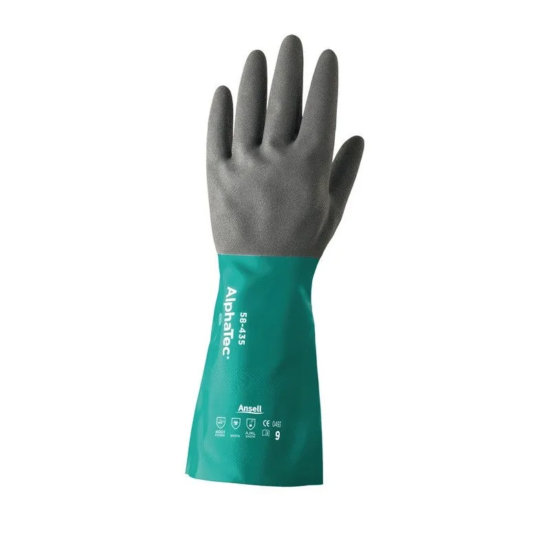 Ansell gant de protection chimique alphatec 58-435 taille 9 vert